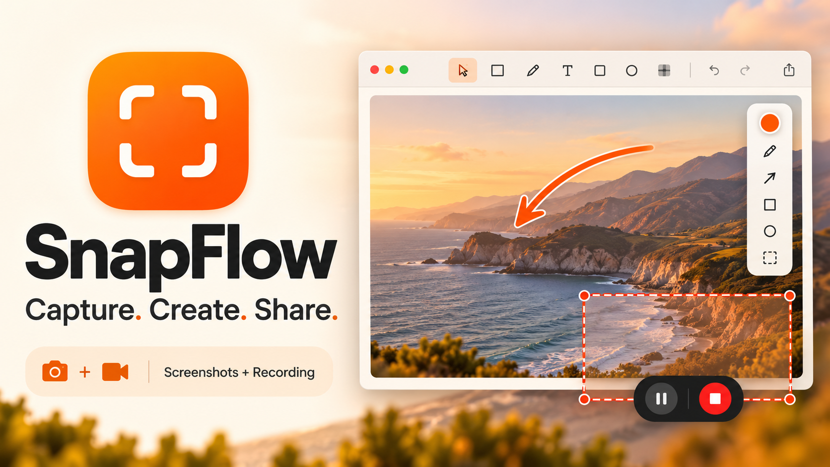 SnapFlow — Screenshot & Screen Recorder for Mac