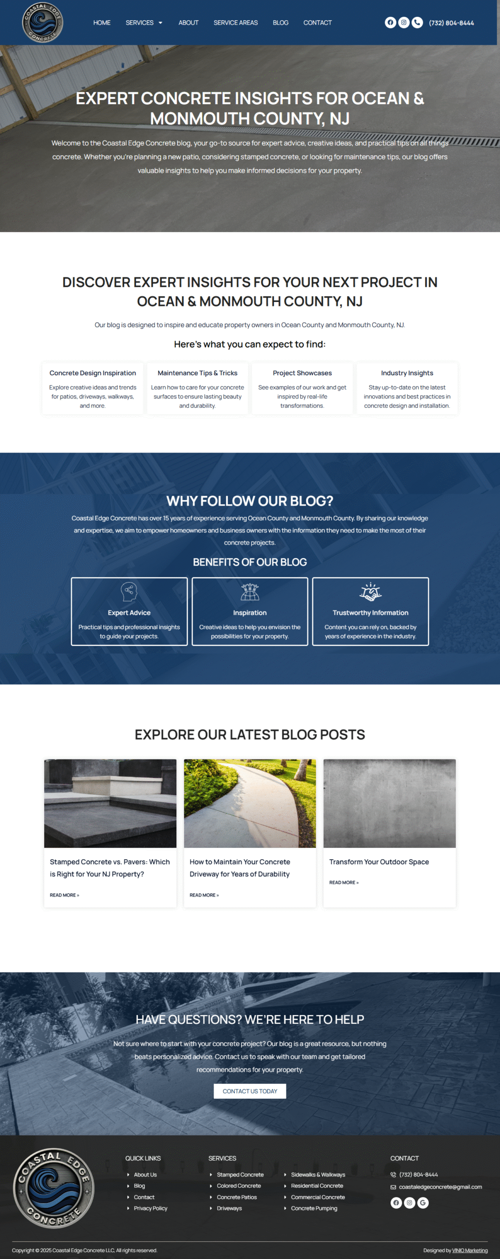 Costal Edge Concrete Blog Page