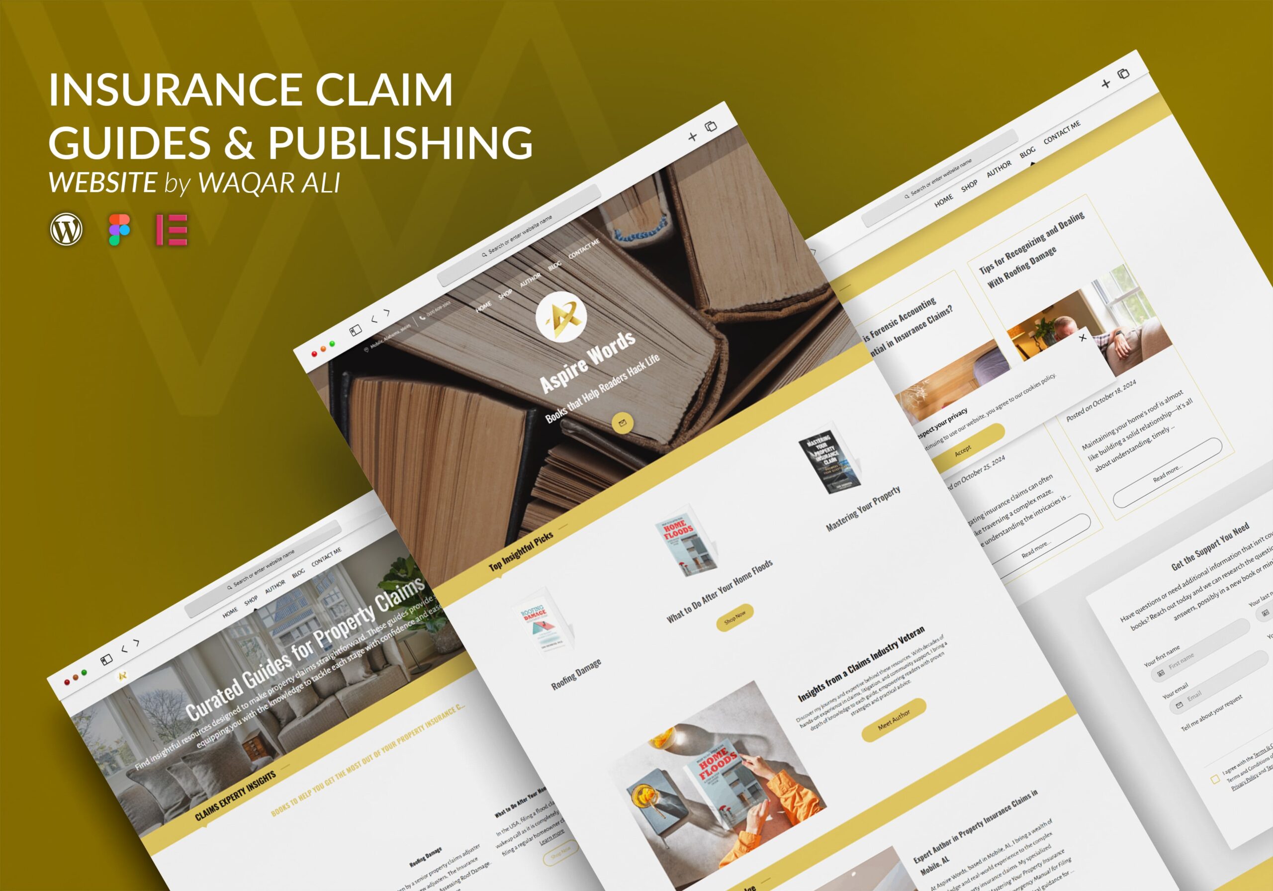 Insurance website design by waqar ali